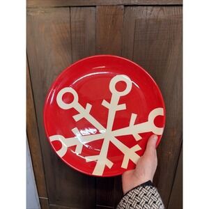 Target Holiday Plate Platter Snowflake Be Merry 2010